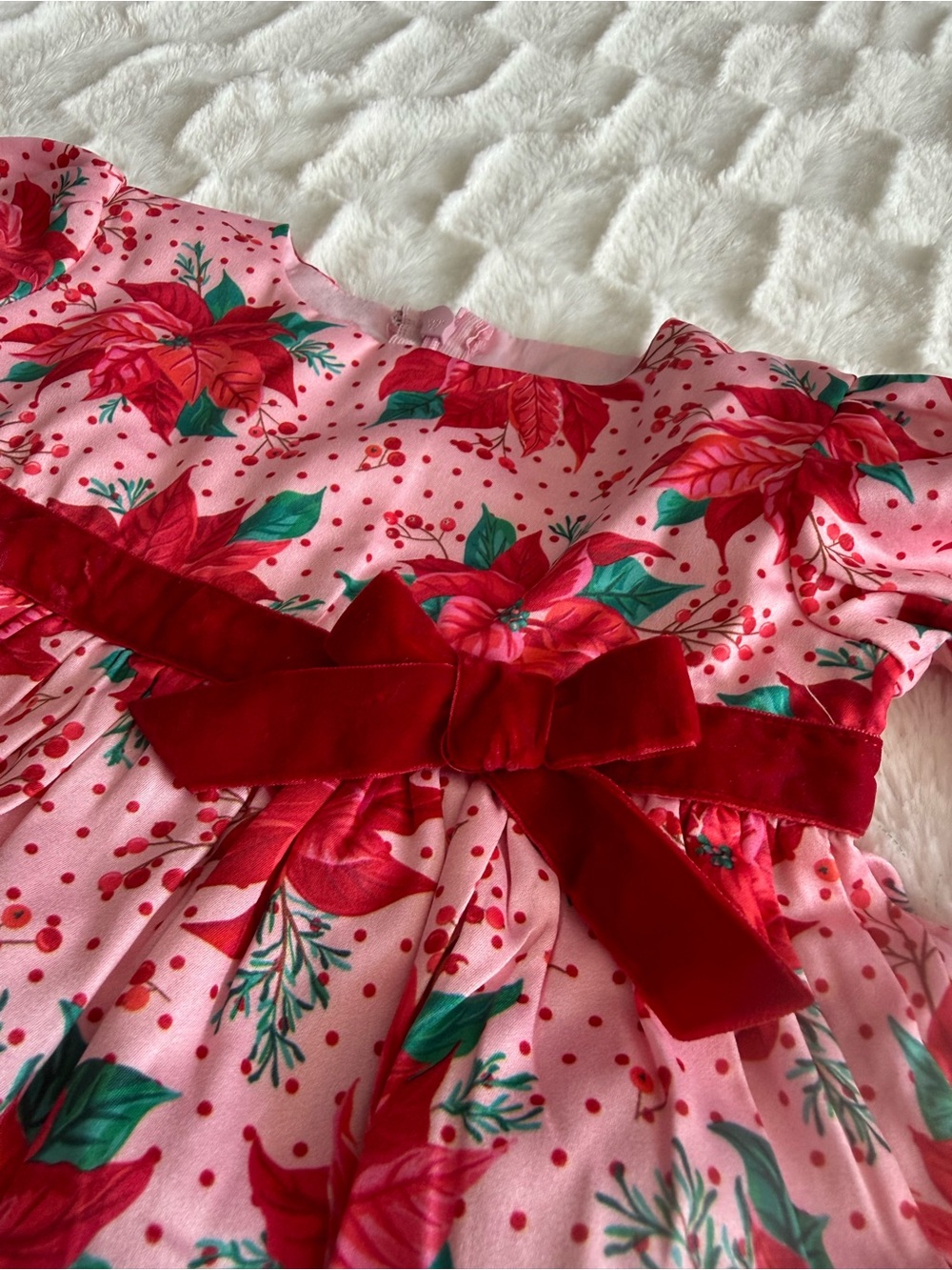 Ruffle Butts Baby Christmas Dress with Ruffle Bloomers